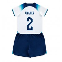 England Kyle Walker #2 Hemmadräkt Barn VM 2022 Kortärmad (+ Korta byxor)